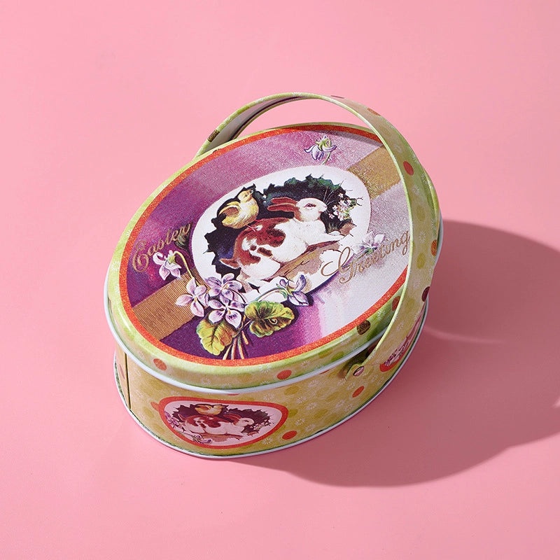 Easter Bunny Iron Storage Box Cute Festival Table Decor|Home Decor & Storage