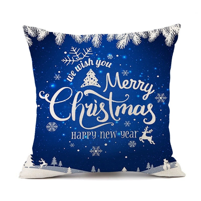 Christmas Snowflake Linen Pillow Covers for Couch Sofa Decor | Home & Living Pillows