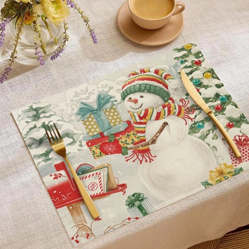 Minimalist Christmas Tree Placemat for Holiday Dining|Home Decor & Tableware