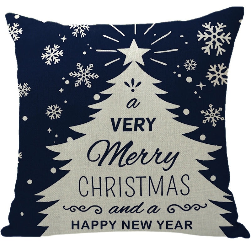 Winter Snowflake and Elk Linen Pillow Covers|Home Decor Pillows