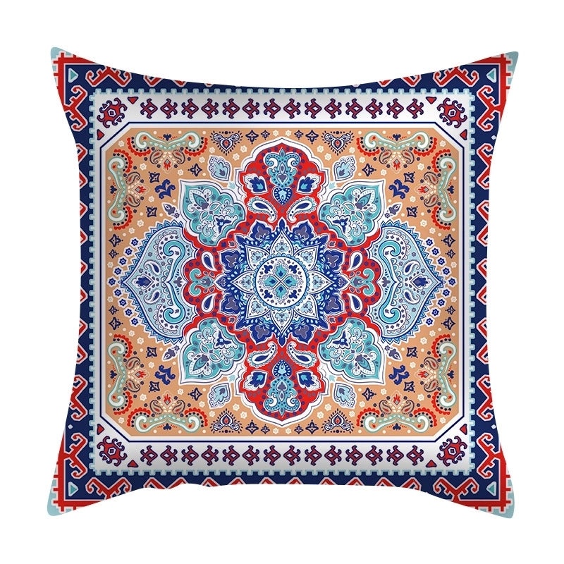 Bohemian Geometric Peach Skin Cushion Covers|Home Decor Pillows
