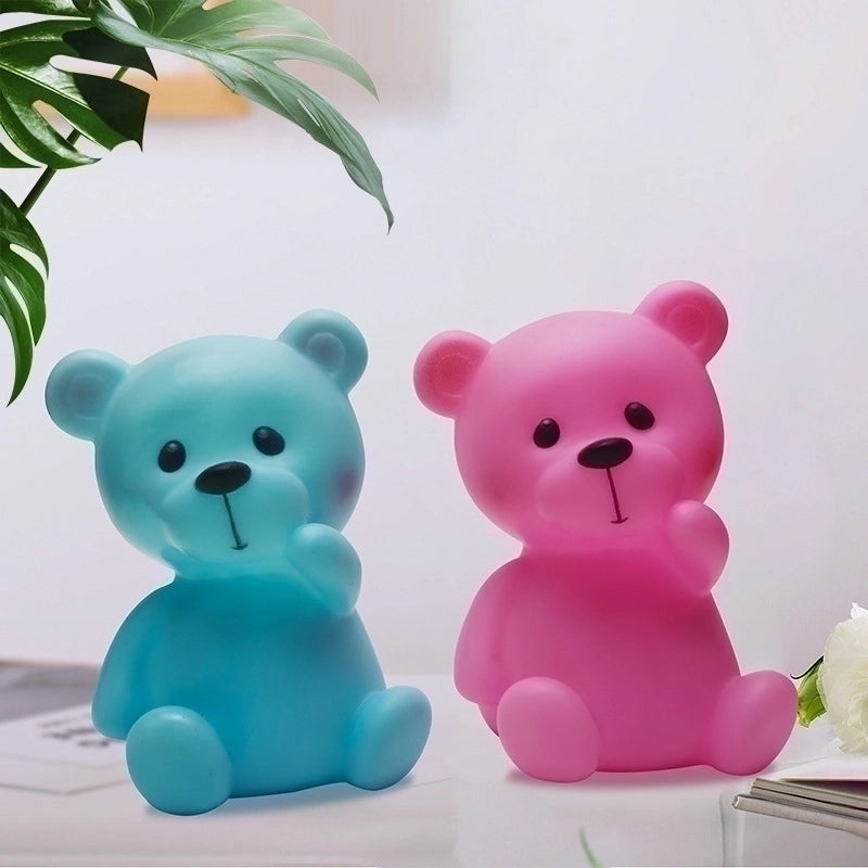 Adorable Bear Shaped Synthetic Indoor Night Light|Home Decor Lighting