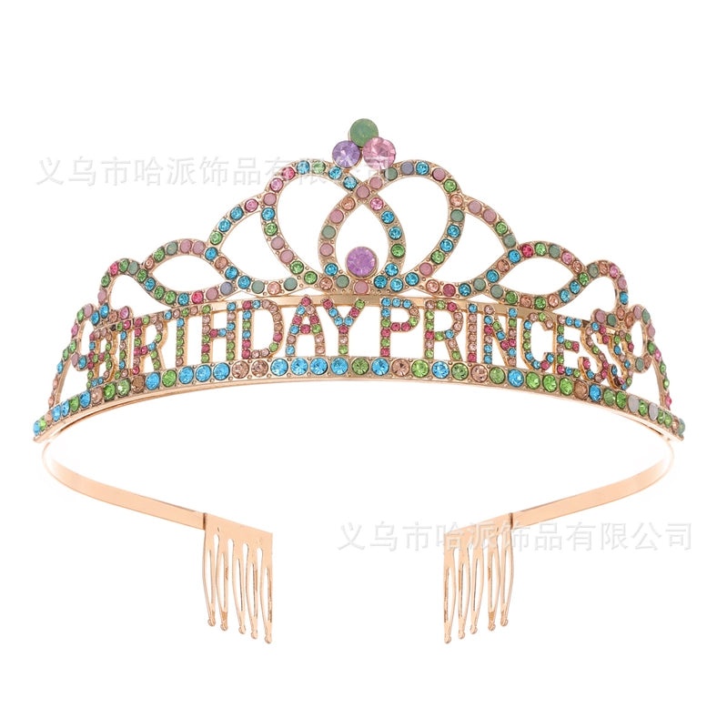 Birthday Princess Crown Jewelry Alloy Birthday Accessories|Jewelry & Accessories
