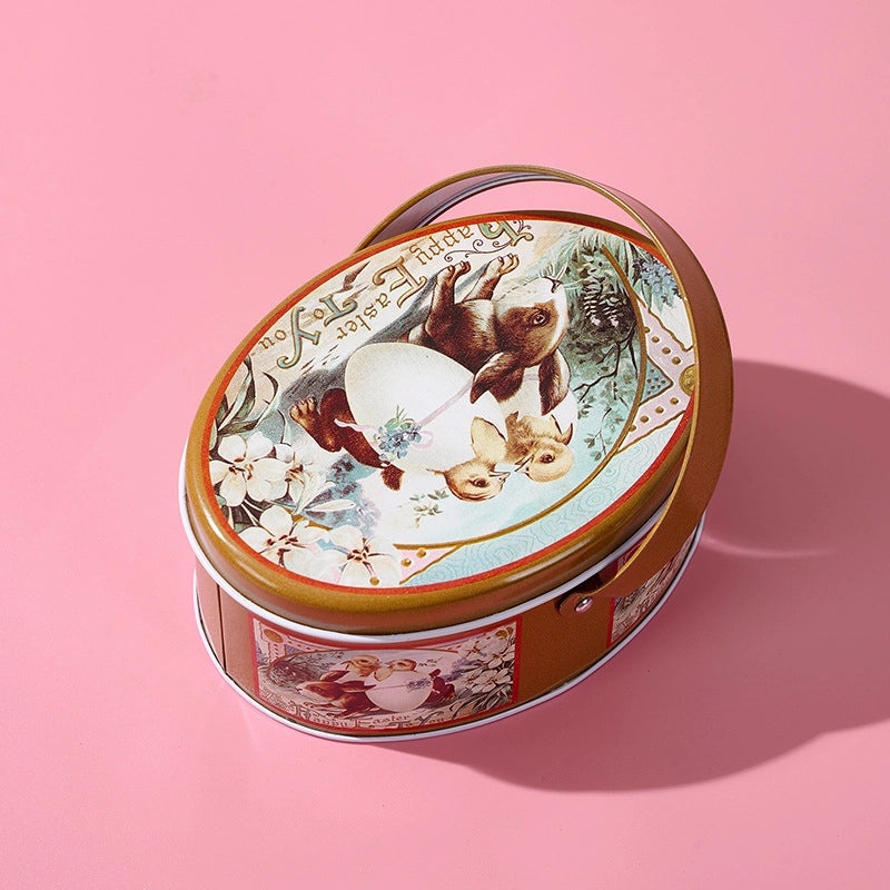 Easter Bunny Iron Storage Box Cute Festival Table Decor|Home Decor & Storage