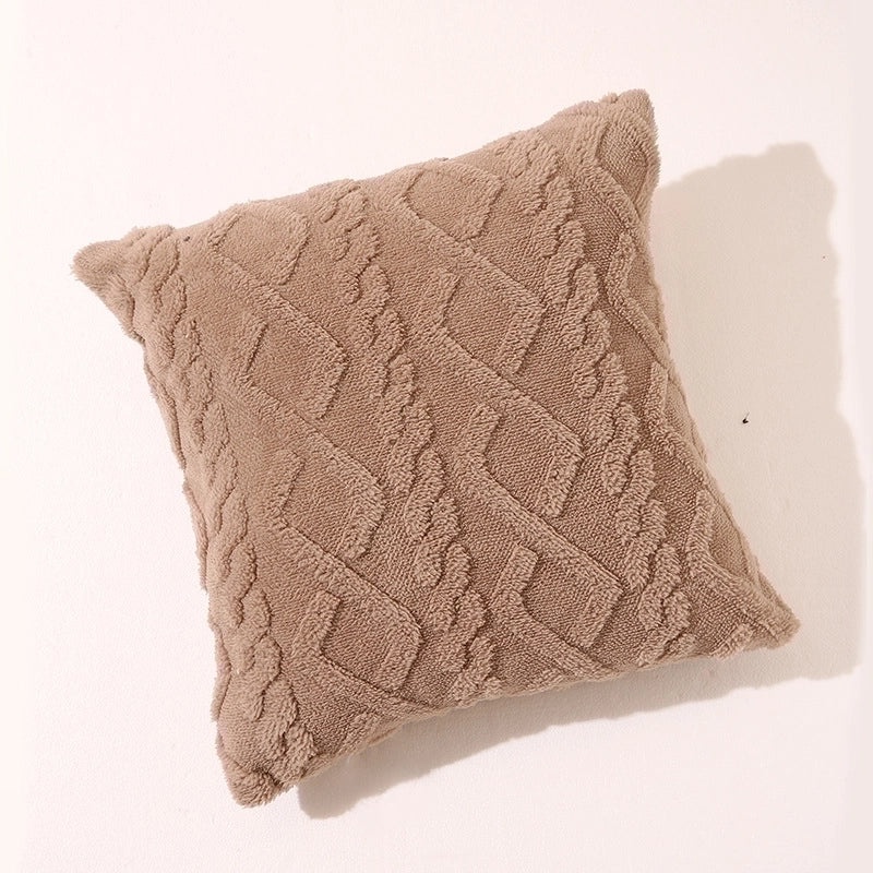 Cozy Retro Solid Color Plush Pillow Covers | Home Decor Pillows
