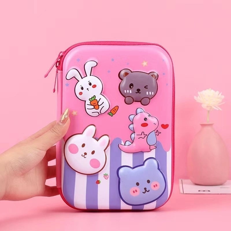 Cute EVA PU Cartoon Pencil Case for School Supplies | School Stationery