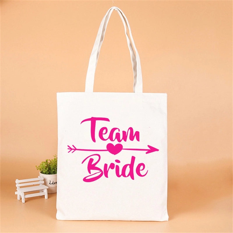Personalized Linen Party Gift Bags with Letter Design|Party Supplies & Gift Wrapping
