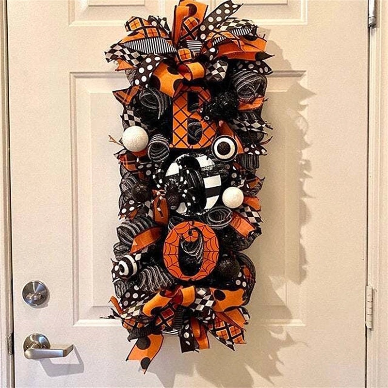 Halloween Pumpkin Ghost Garland Door Hanging Decoration for Garden and Home | Home Decor