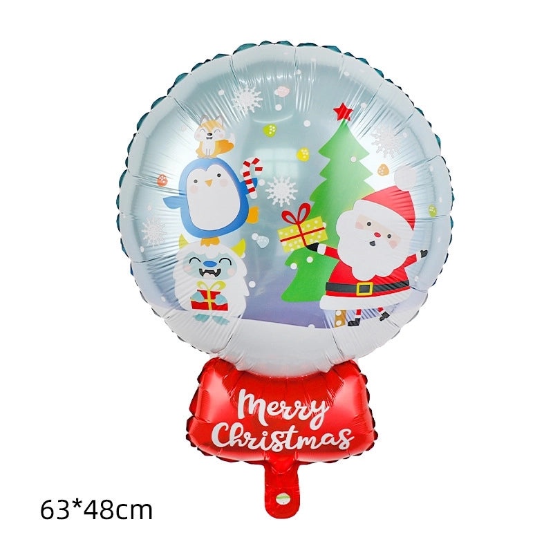 Christmas Santa Claus and Reindeer Candy Foil Party Balloon | Party Supplies