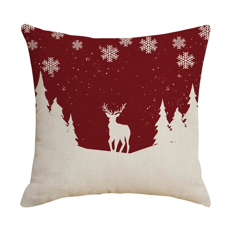 Stylish Elk Print Polyester Pillow Covers | Home Decor Pillows