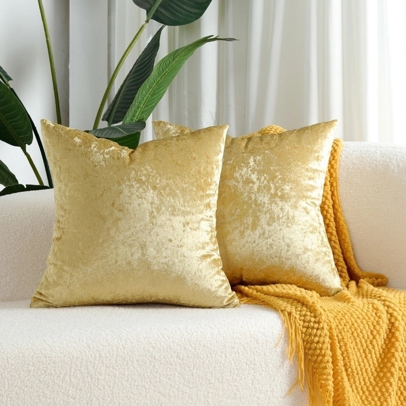 Simple Solid Color Polyester Pillow Covers|Home Decor & Bedding Accessories