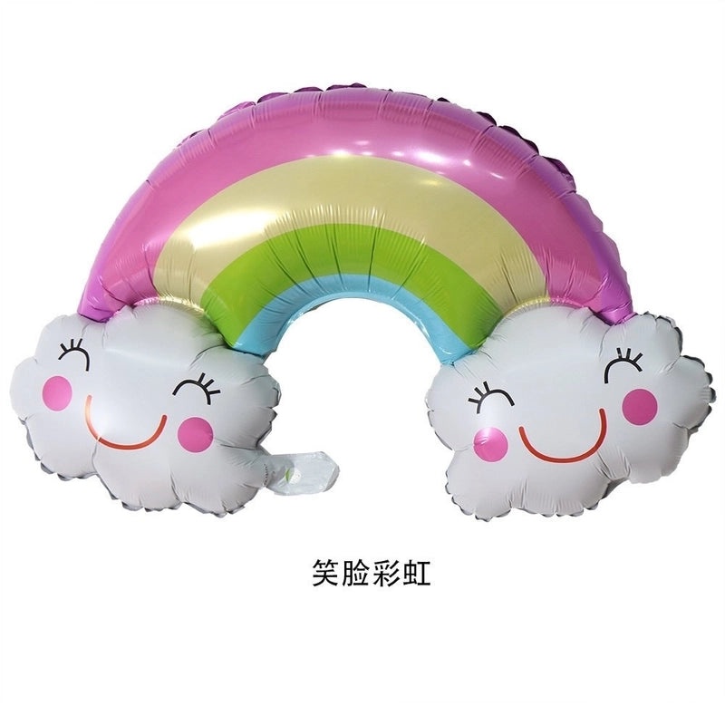 50-Piece Cloud-Shaped Aluminum Foil Balloons Set for Party Decorations|Party Supplies