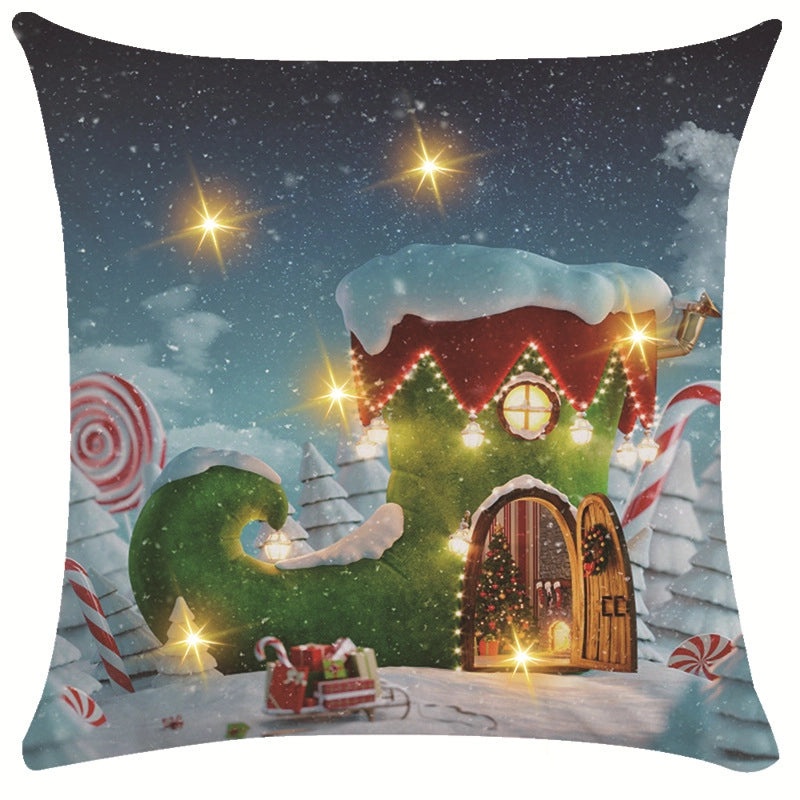 Festive Snowflake Throw Pillow Cover for Couch & Sofa | Home Decor Ornaments