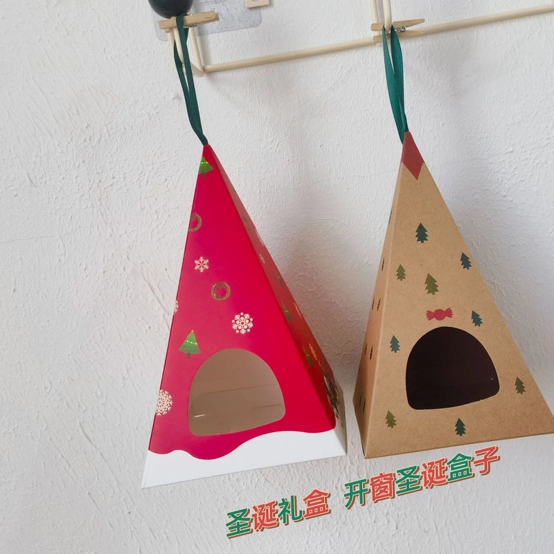 Christmas Cute Geometric Gift Bags for Holiday Party Wrapping Supplies | Christmas Party Supplies