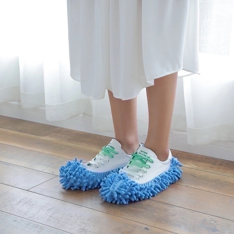Chenille Loafer Mop Shoe Cover Removable Washable Floor Cleaning Slippers | Home Cleaning Accessories