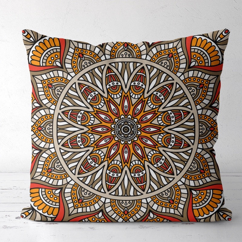 Vintage Printed Polyester Pillow Covers for Couch & Sofa | Home Decor Pillows
