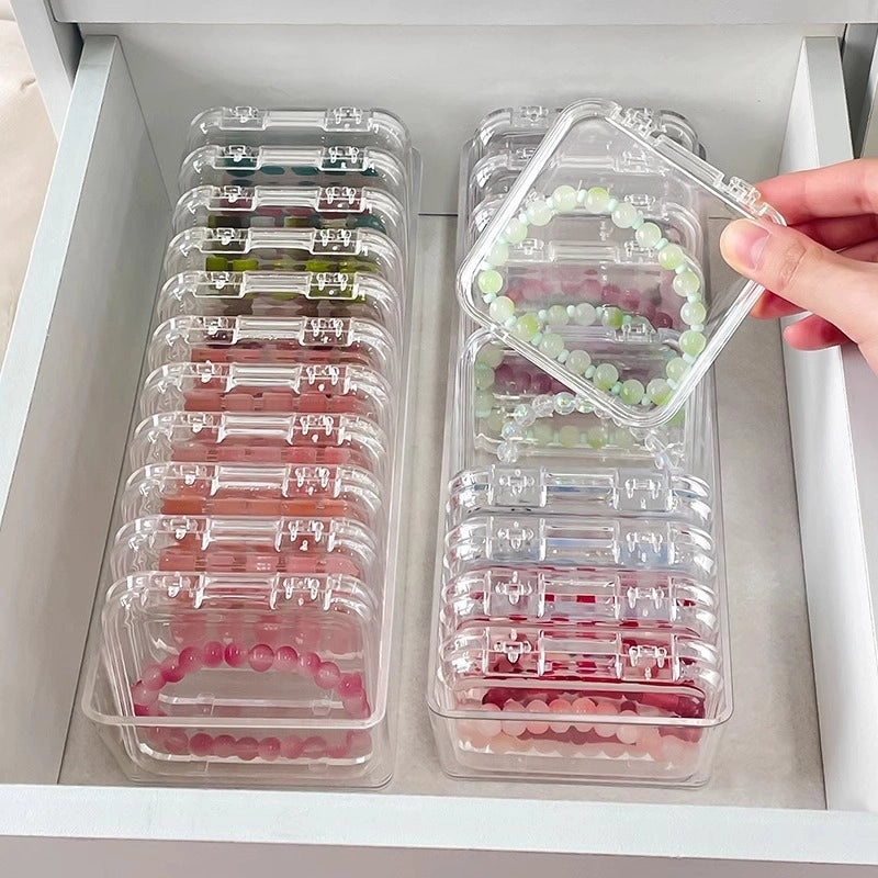 Transparent Acrylic Jewelry Storage Box | Jewelry Organizer & Display