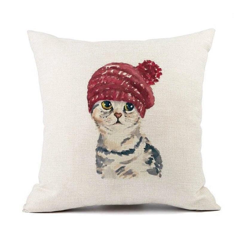 Adorable Cat-Themed Decorative Pillow Covers|Home Decor & Bedding