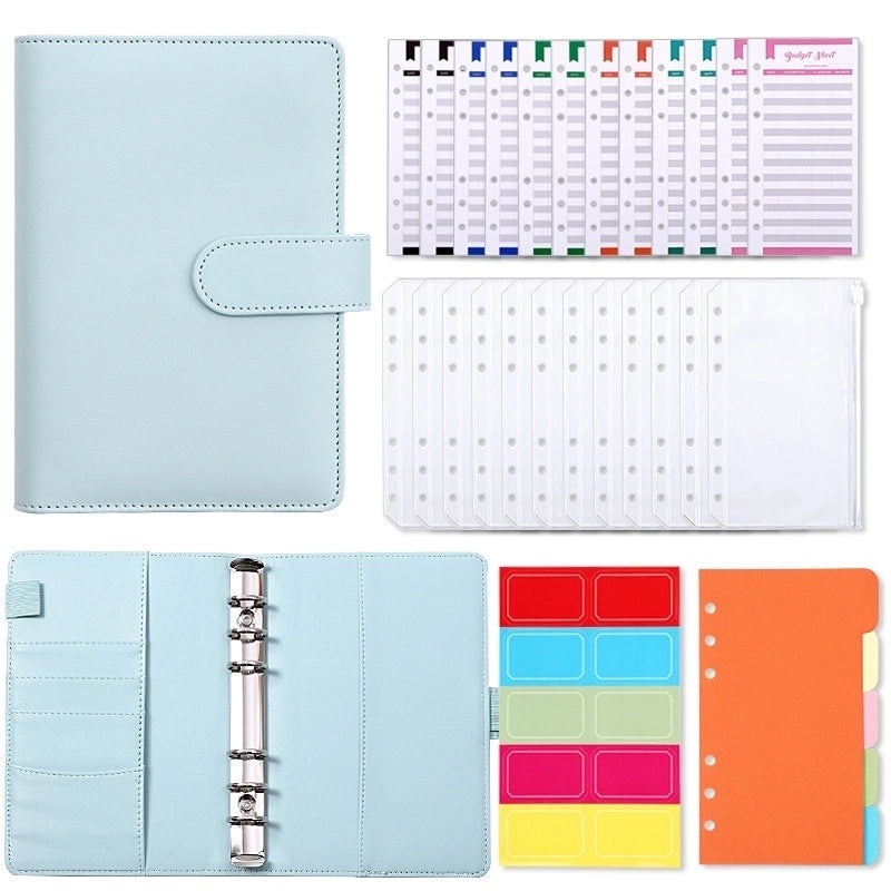 Creative Macaron A6 PU Refillable Loose-leaf Accounting Planner|Stationery & Office Supplies