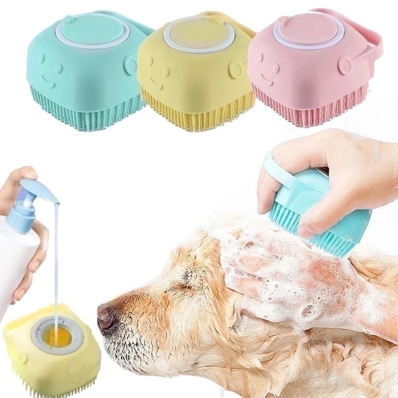 Pet Grooming Massage Brush for Dogs & Cats Hair Removal Gloves & Baby Sponge | Pet Care Supplies