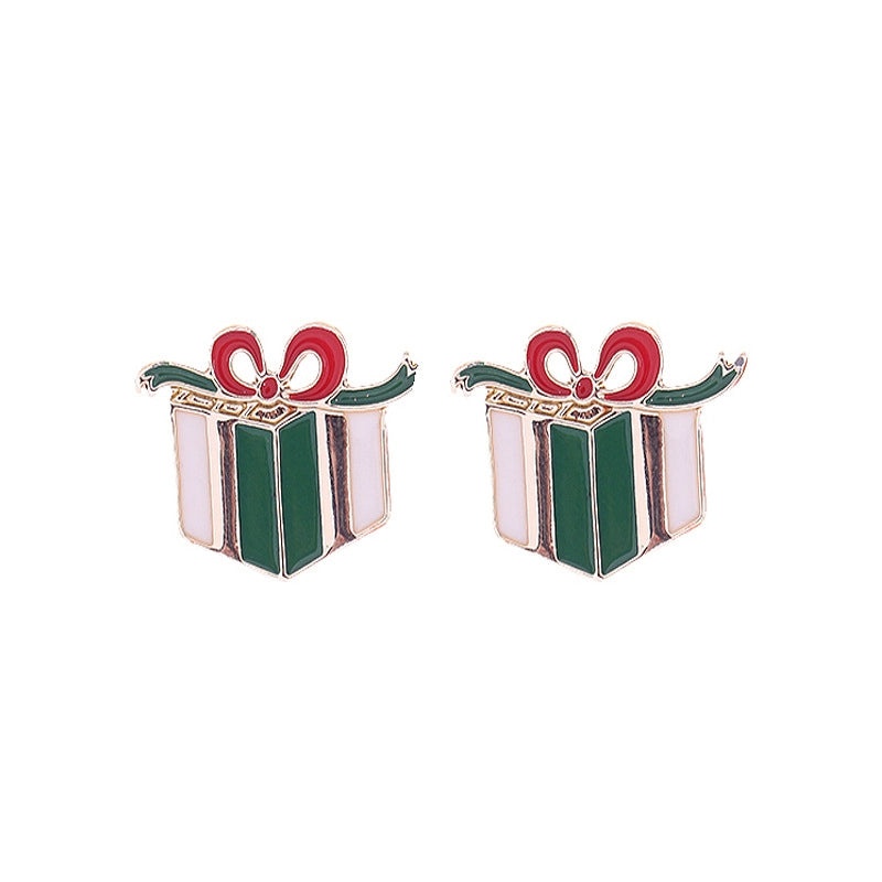 Christmas Cute Minimalist Alloy Christmas Tree Santa Claus Snowman Party Festival Decoration|Holiday Jewelry Accessories