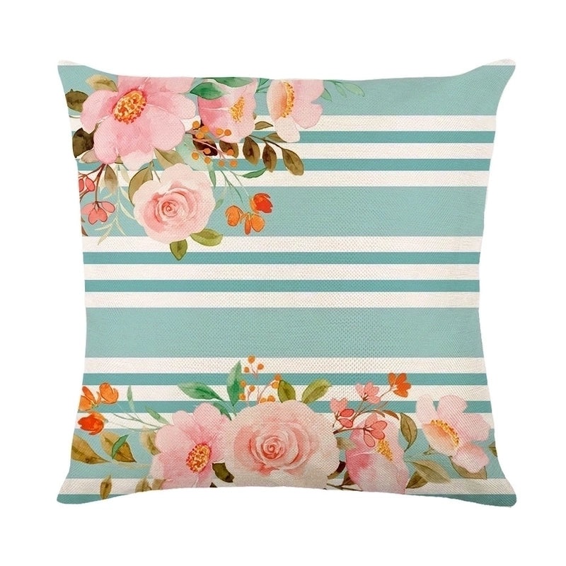 Summer Linen Pillow Covers in Minimalist Color Block Design|Home Decor Pillows