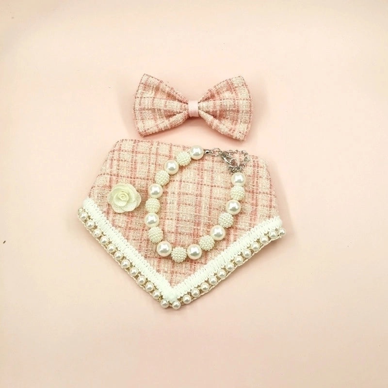 Adorable Polyester Bow Tie Pet Scarf for Dogs and Cats|Pet Accessories
