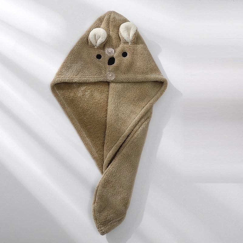 Soft Lady Bear Pattern Coral Fleece Towels with Polyester Brocade Finish|Home Textiles & Towels