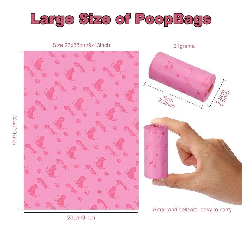 Biodegradable Dog Poop Bags Single Roll|Pet Supplies