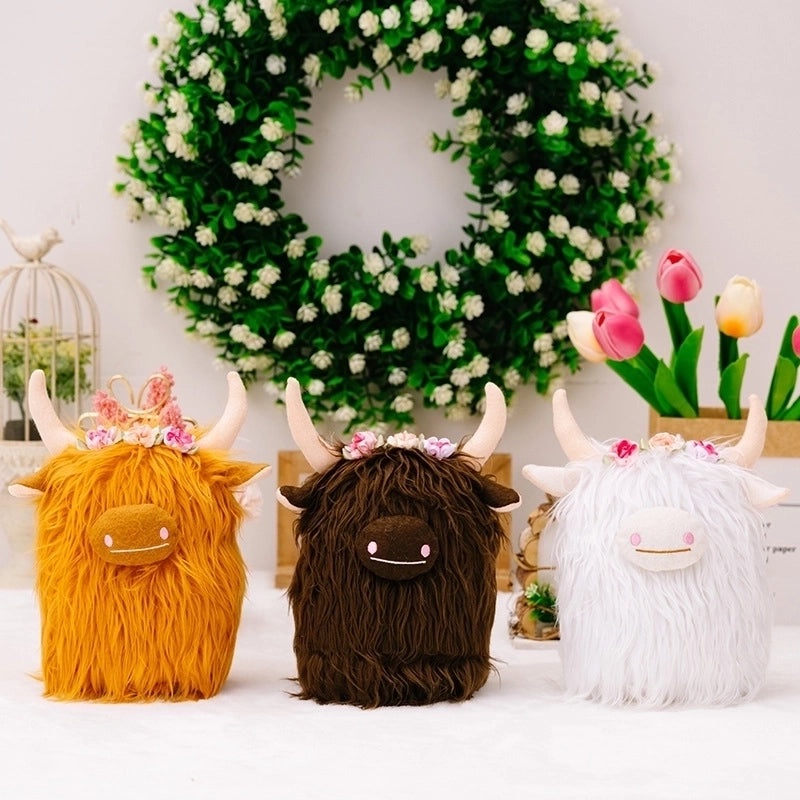 Adorable Plush Cattle Family Gathering Decor | Home Decorations