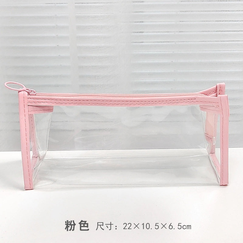Transparent PVC Heart Storage Bag for Girls | Accessories Bags