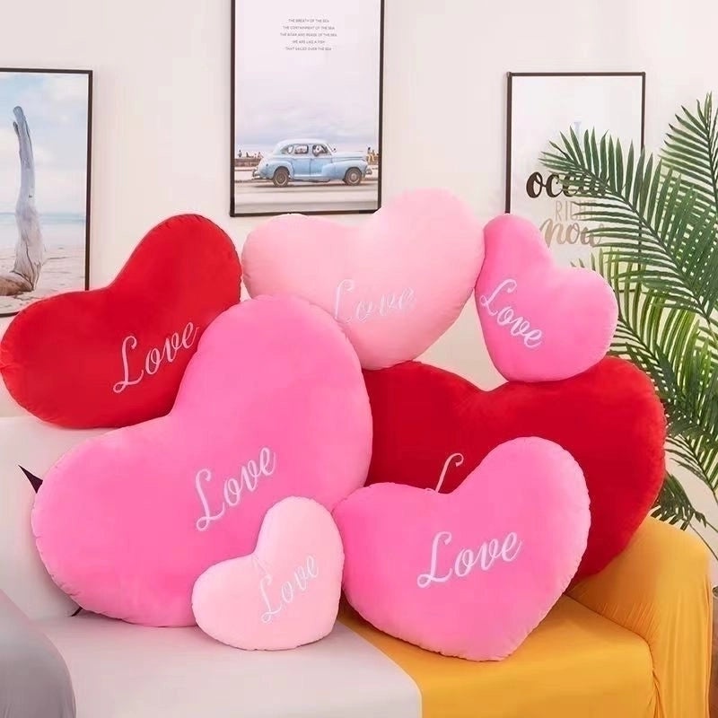 Adorable Alphabet Heart Shaped PP Cotton Cushion|Home Decor Pillows
