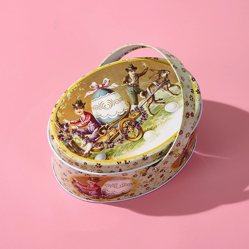 Easter Bunny Iron Storage Box Cute Festival Table Decor|Home Decor & Storage