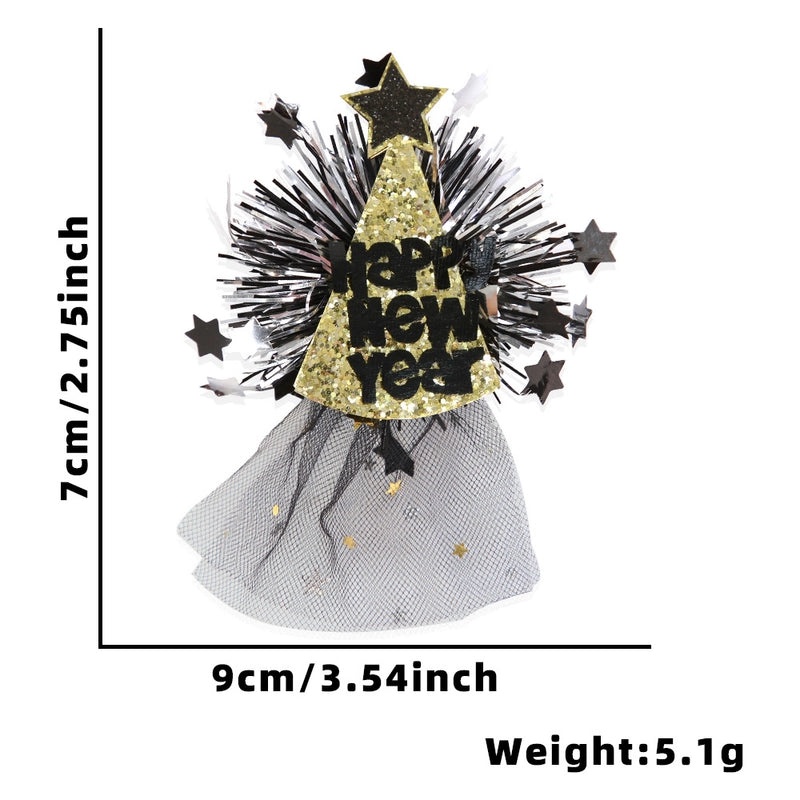 Christmas Shiny Star Letter Hairpin for Masquerade Party Festival | Hair Accessories