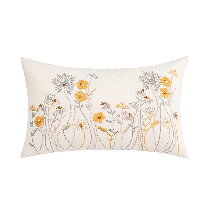 Floral Cotton Pillow Covers for Bedroom Decor|Home Textiles & Bedding