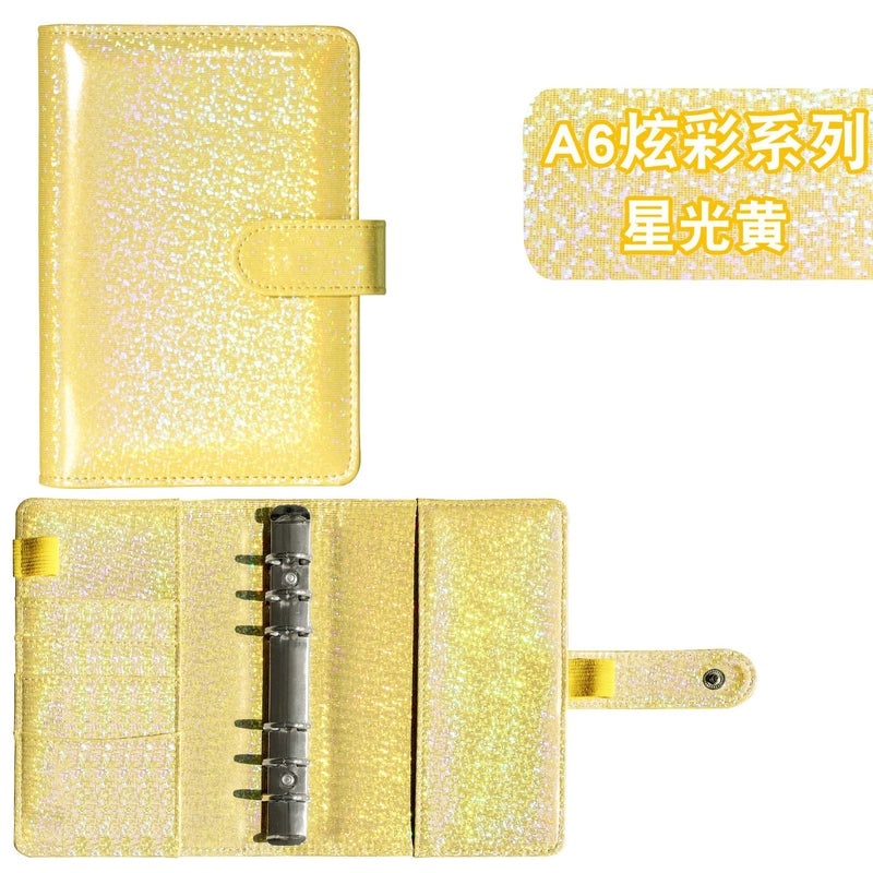 Classic A6 Pure Color Leather Loose-leaf Student Notebook | Stationery & Notebooks