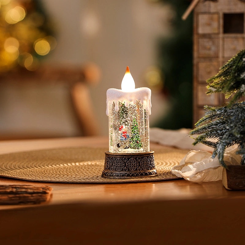 Christmas Minimalist Color Block Resin Night Lights for Holiday Decor | Home & Holiday Lighting