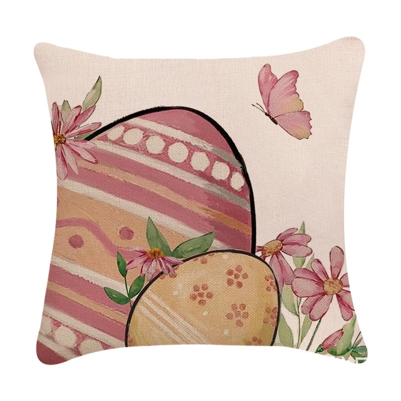 Minimalist Easter Rabbit Linen Pillow Covers for Couch and Sofa Decor | Home Decor Accessories
