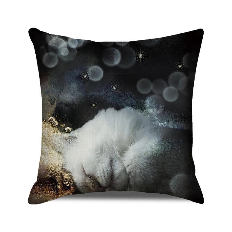 Halloween Cartoon Letter Dog Cat Plush Pillow Cushion for Couch Sofa|Home Decor