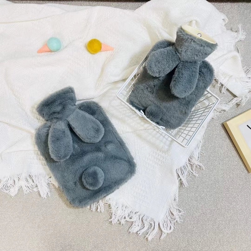 Cute Cartoon Rabbit Plush Hand Warmer with Removable Hot Water Bag | Home & Living Accessories