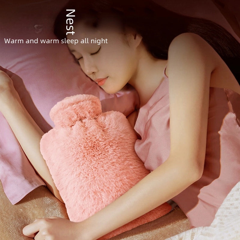 Plush Hot Water Bag for Hand and Belly Warmth Soft Cute Female Student Heating Pad|Home & Living Accessories