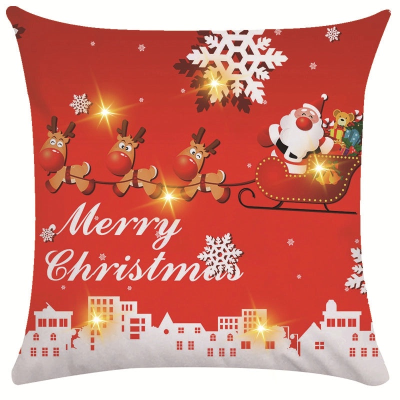 Festive Snowflake Throw Pillow Cover for Couch & Sofa | Home Decor Ornaments