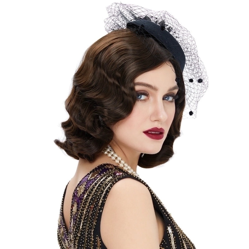 Retro Style Women's Short Curly Kanekalon Hair Wig for Masquerade Parties|Hair Wigs & Extensions
