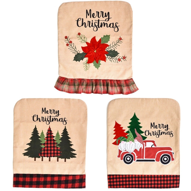 Festive Christmas Tree Chair Cover for Family Gatherings | Home Decor & Seasonal Accessories