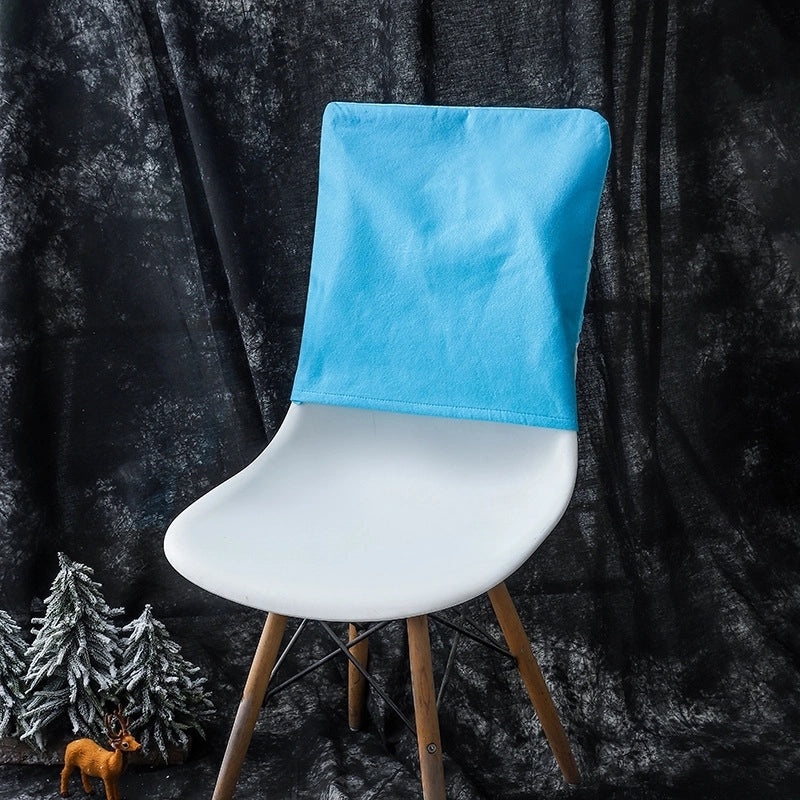 Christmas Blue Snowman Chair Cover with Lights | Holiday Decor