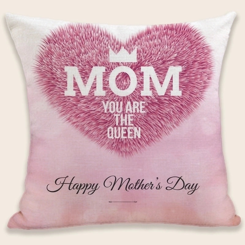 Mama Letter Plush Pillow Cases Minimalist Classic Style Soft Cushion Covers|Home Decor Pillows