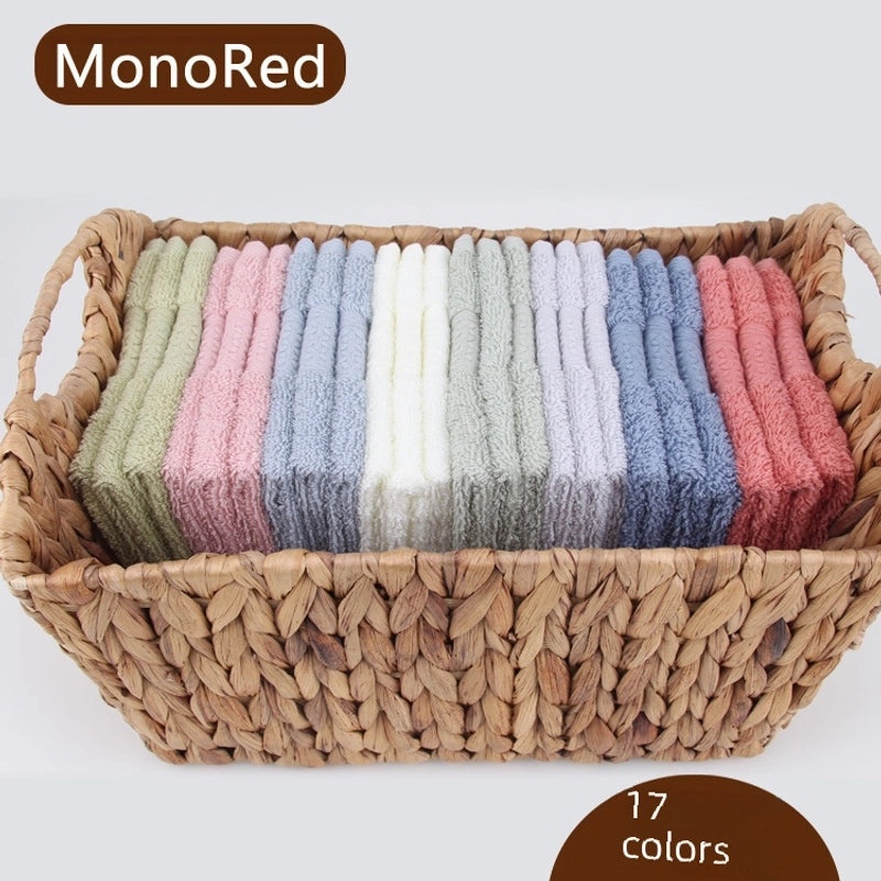 Soft Cotton Square Face Towel Highly Absorbent Household Use|Home Textiles & Towels