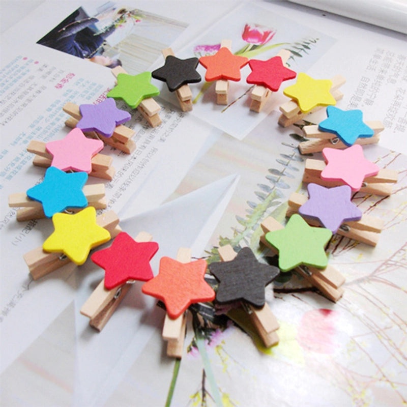 200 Pcs Wood Earrings Mix Star Heart Flower Shapes Minimalist Classic Casual Style|Jewelry & Accessories