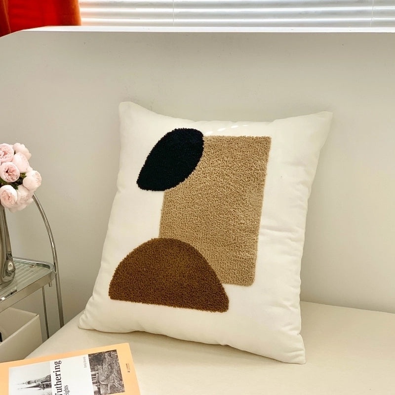 Pastoral Style Floral Plush Cushion|Home Decor Pillows