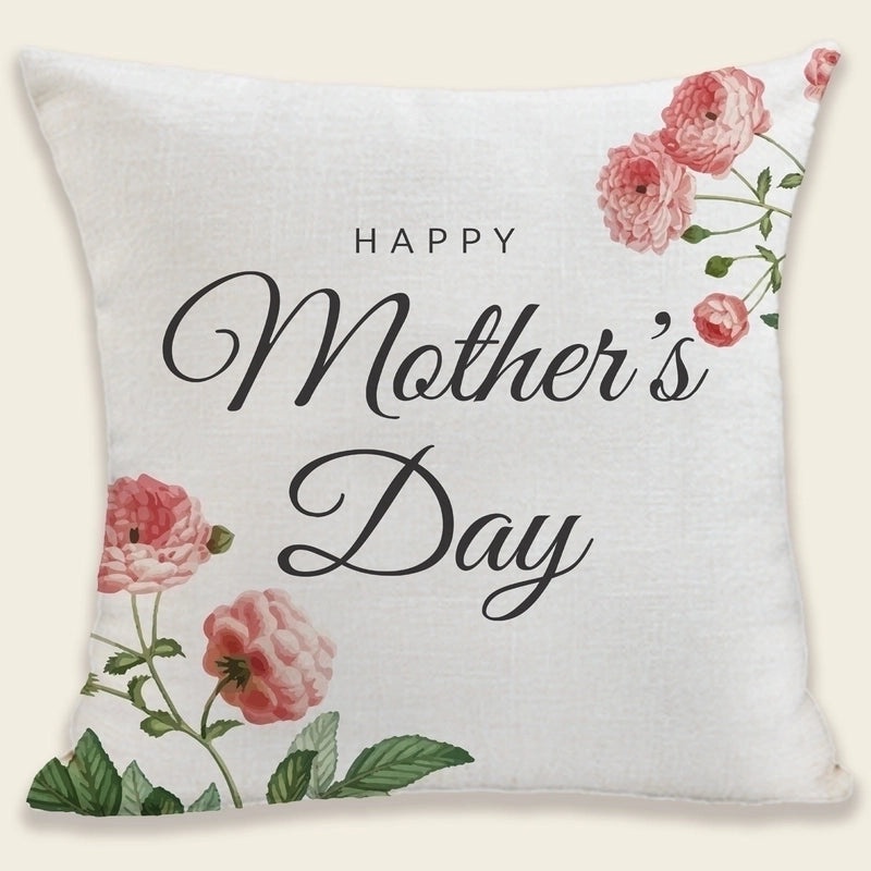 Mama Letter Plush Pillow Cases Minimalist Classic Style Soft Cushion Covers|Home Decor Pillows